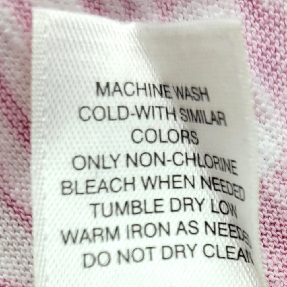 Chico's T-Shirt Top Women's 3, XL Pink Polka Dot Scoop Neck Short Sleeve Boxy - Picture 7 of 7